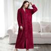 Couple's Thickened Flannel Robe - Men's Plus Size & Women's Coral Fleece