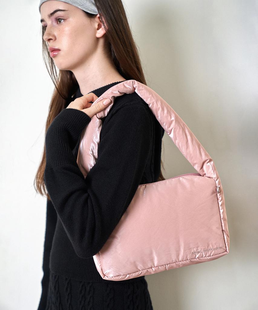 Ames-Worldwide Padded Shoulder Bag Pink