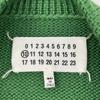 Maison Margiela Green 100% Wool Boat Neck Long Sleeve Knit Tops S greenUsed