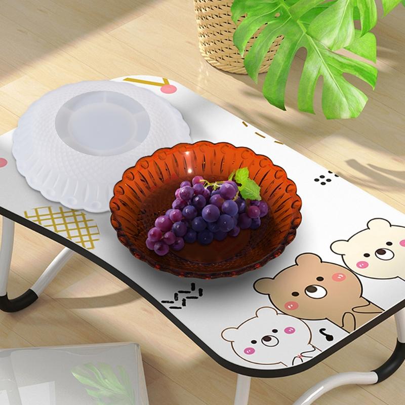 Tray Resin Mold Serving Board Plate Epoxy Resin Mould Fruit Tray DIY Mold Nut Snacks Tray Organizer Dish Silicone Mold