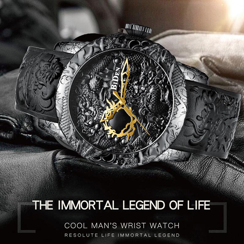 engraved wrist watch