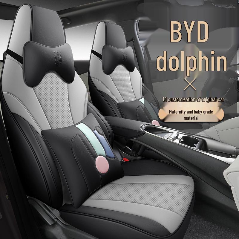 BYD Dolphin Car Seat Cover - Full Wrap, Leather, All-Season Universal Fit