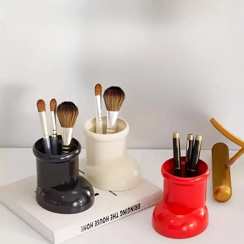 Miniso Boot Shape Pen Container Office Decoration Stationery Storage Cute Interesting Pen Container Desktop Decoration