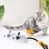 Simulation Remote Control Electric Cat And Mouse Reliever Toy Pet Chasing Boredom Toy Mouse Moving Cat Toys for Indoor Cats Play