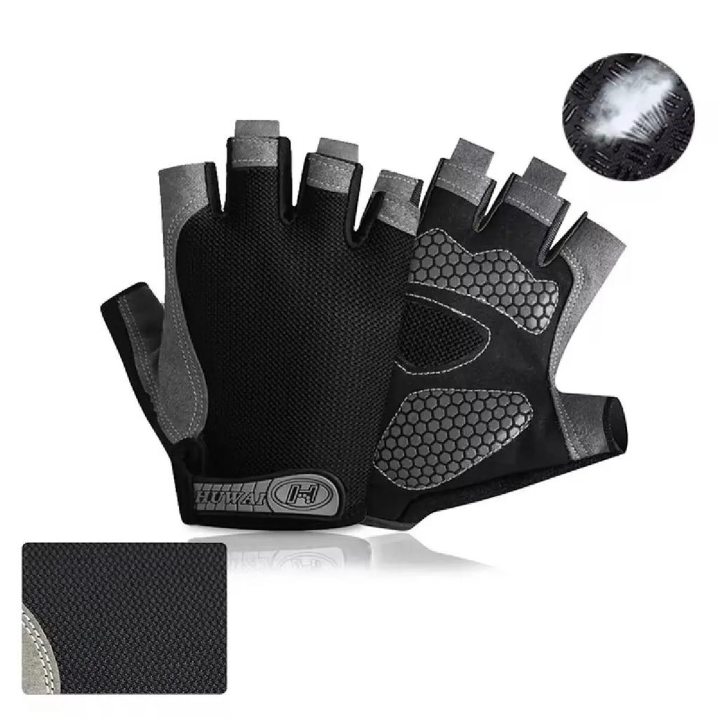 Atmungsaktive Anti-Rutsch-Halbfingerhandschuhe für den Sommer, Unisex Professionelles Fitnessgerät, Angel-, Radsport- und Outdoor-Sportarten Unverzichtbare fingerlose Handschuhe