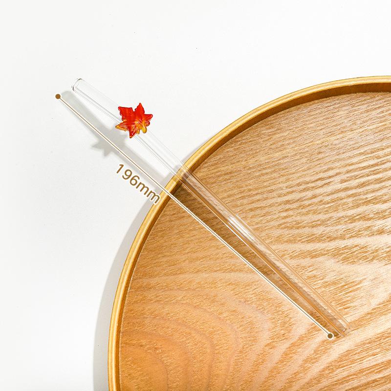 Flexible Glass Straw Set, Includes Cleaning Brush, Ideal For Milkshakes & Sodas, Perfect Gift For Birthdays & Weddings