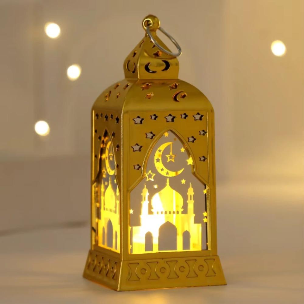 Creative LED Star Moon Eid Lamp LED Candle Lamp Moon Lamp Ramadan Decoration Muslim Ramadan Lantern Electronic Lamp Party Gifts