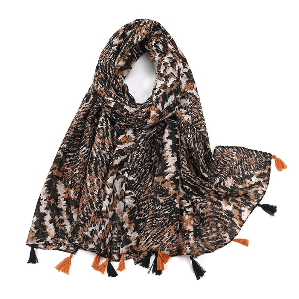 Big Size Tassel Shawl Breathable Muslim Headband Casual Beach Long Scarf  For Woman Fashion