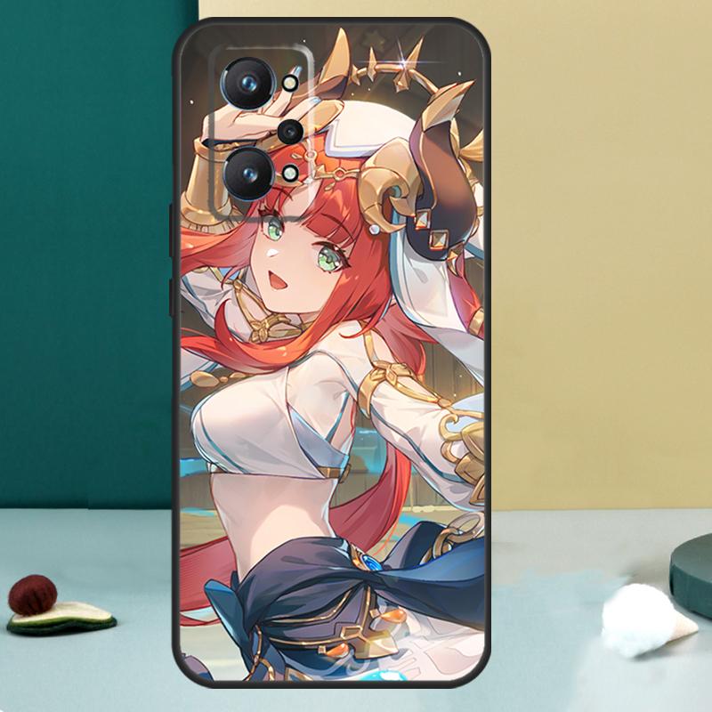 Genshin Impact Nilou For Realme 11 10 12 13 14 Pro Plus GT 7 6 5 Pro GT 6T C67 C61 C53 C51 C21Y C25S C75 C55 Case