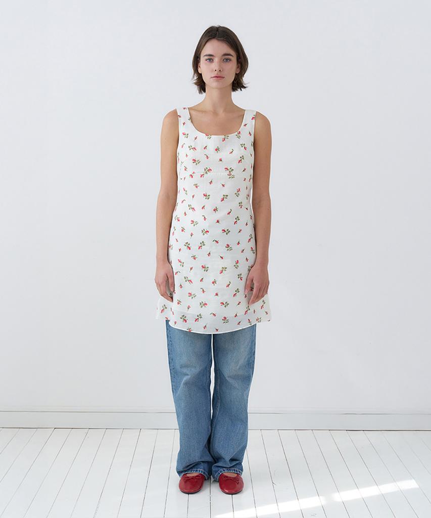 VEM.VER Sleeveless Floral Dress_Ivory