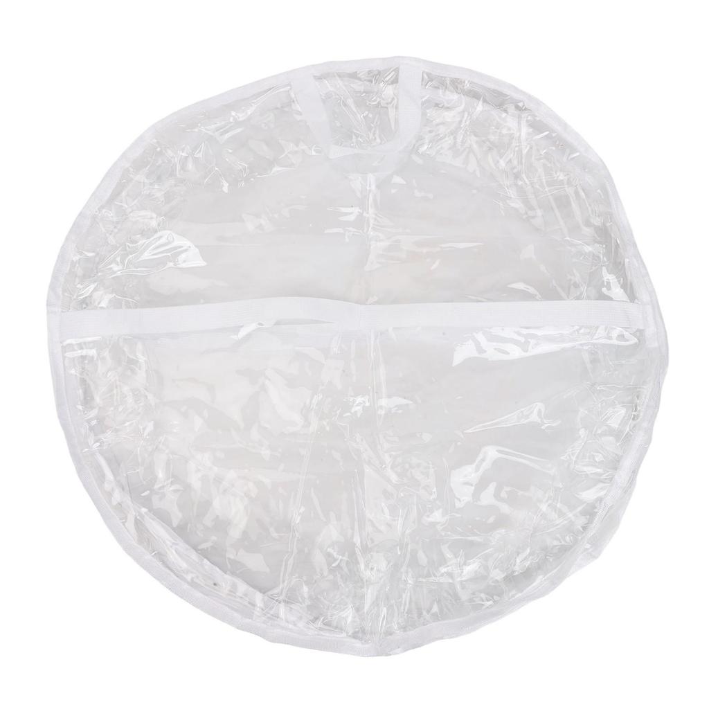 Double Zipper PVC Bag for Round Christmas Wreaths Lightweight and Transparent