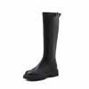But knee boots women's 2025 autumn and winter new versatile brown flat boots thick-soled boots tall knight boots