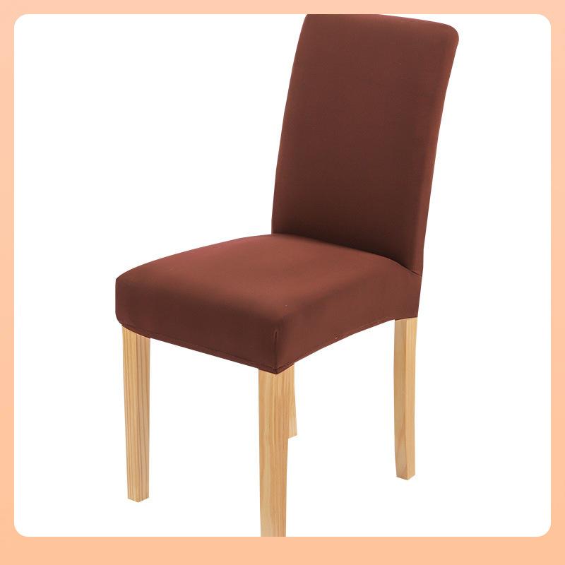Chair Cover Household Half-Pack One-Piece Solid Color Simple Polished Dining Chair Cover Hotel Home Dust Cover
