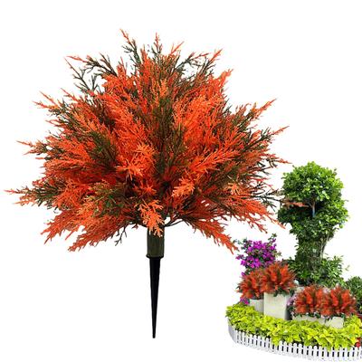 Artificial Cedar Outside Faux Tree with Stake Easy Maintenance 24-inch Tall Artificial Plants for Yard Lawn Porch Landscaping