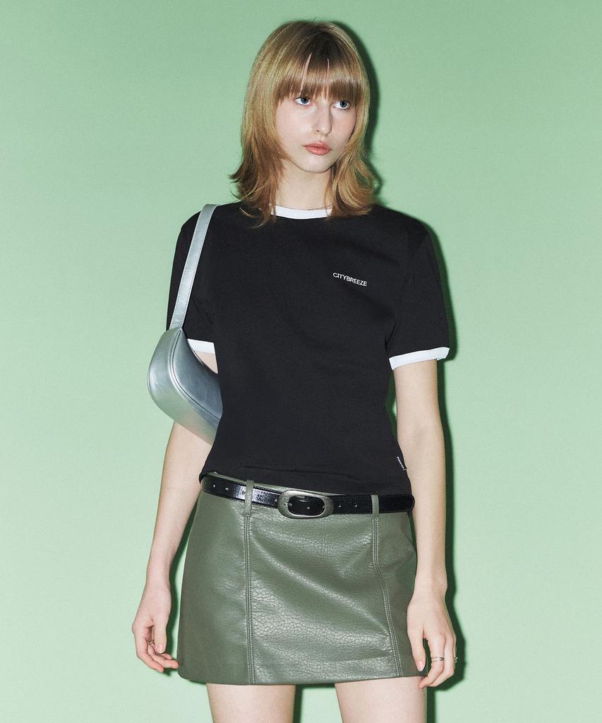 CITYBREEZE Small Logo Ringer Short Sleeve T-Shirt_3 Colors
