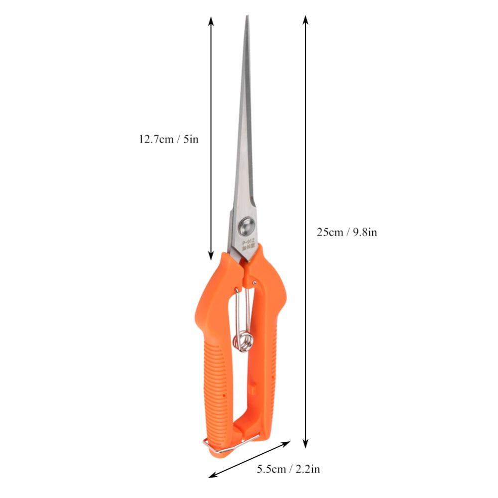 Stainless Steel Garden Scissors Extra Long Edge Branch Cutter Durable Plant Scissors