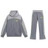 SynaWord Felpa con cappuccio e pantaloni della tuta americani a blocchi di colore Syna marca trendy da uomo e donna ricamata abbinamento di colori completo casual per coppia