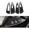 Real Carbon Fiber Window Switch Panel Frame Covers - for Toyota RAV4 2006-2012 Carbon Fiber Accessories, Durable Anti-Scratch Protective Accessories