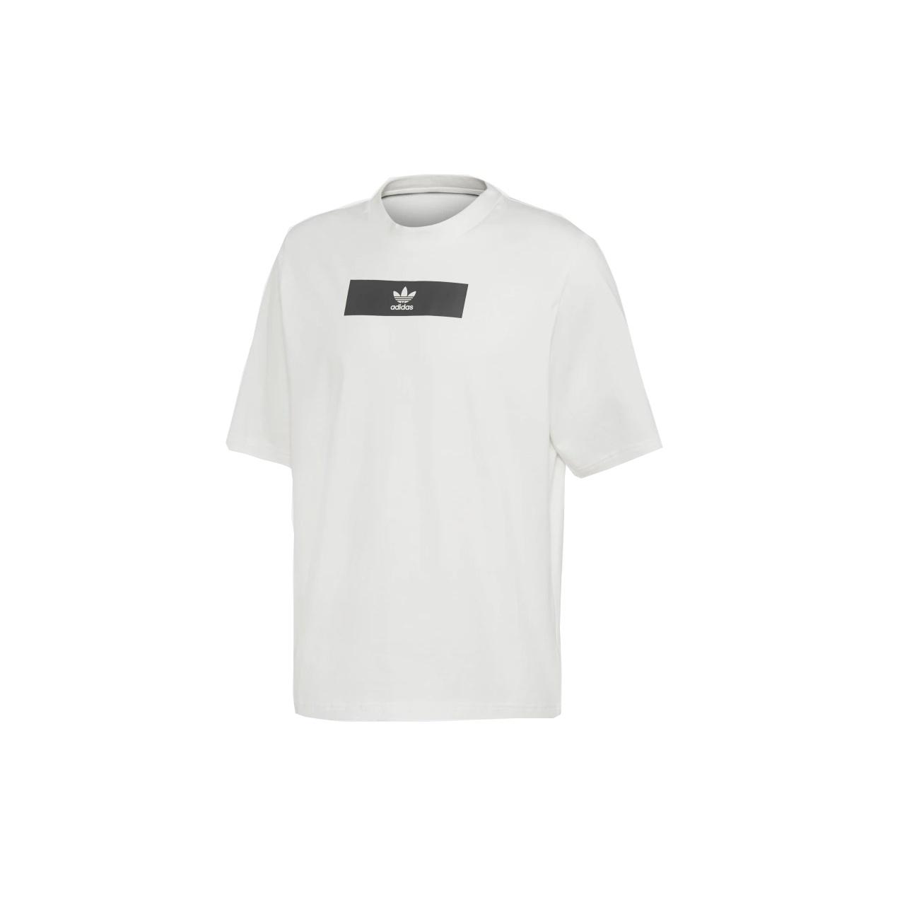 adidas originals Box Logo Sports Short Sleeve White Men s DV2017 L