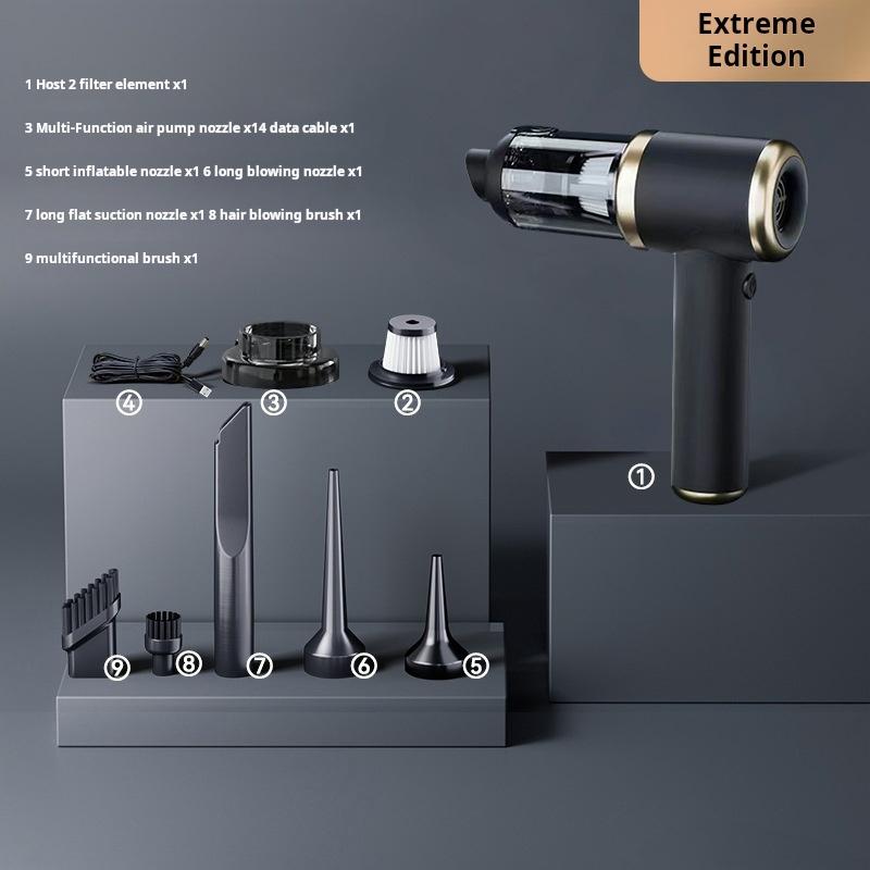 

Беспроводной автомобильный пылесос, мини-мощная чистящая машина, с сильным всасыванием, портативный для автомобиля, беспроводной портативный бытовой прибор чёрный