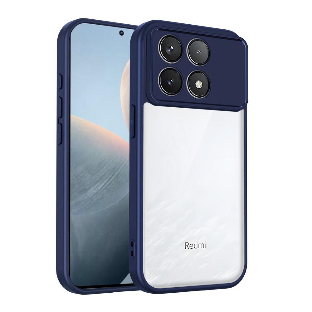 KEYSION Transparent Phone Case for Xiaomi POCO F8 Ultra Soft Silicone+PC Clear Shockproof Phone Back Cover for POCO F8 Pro