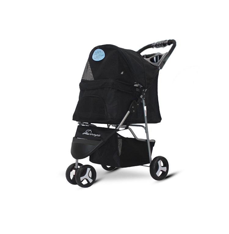 Трехколесная легкая прогулочная коляска для маленьких и средних собак и кошек, складная и универсальная конструкция 82*38*19 cm