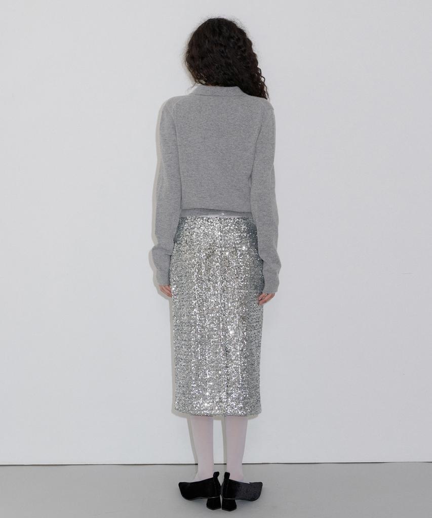 Obeodyupeulleeo Of Collar Knit_Melange Gray
