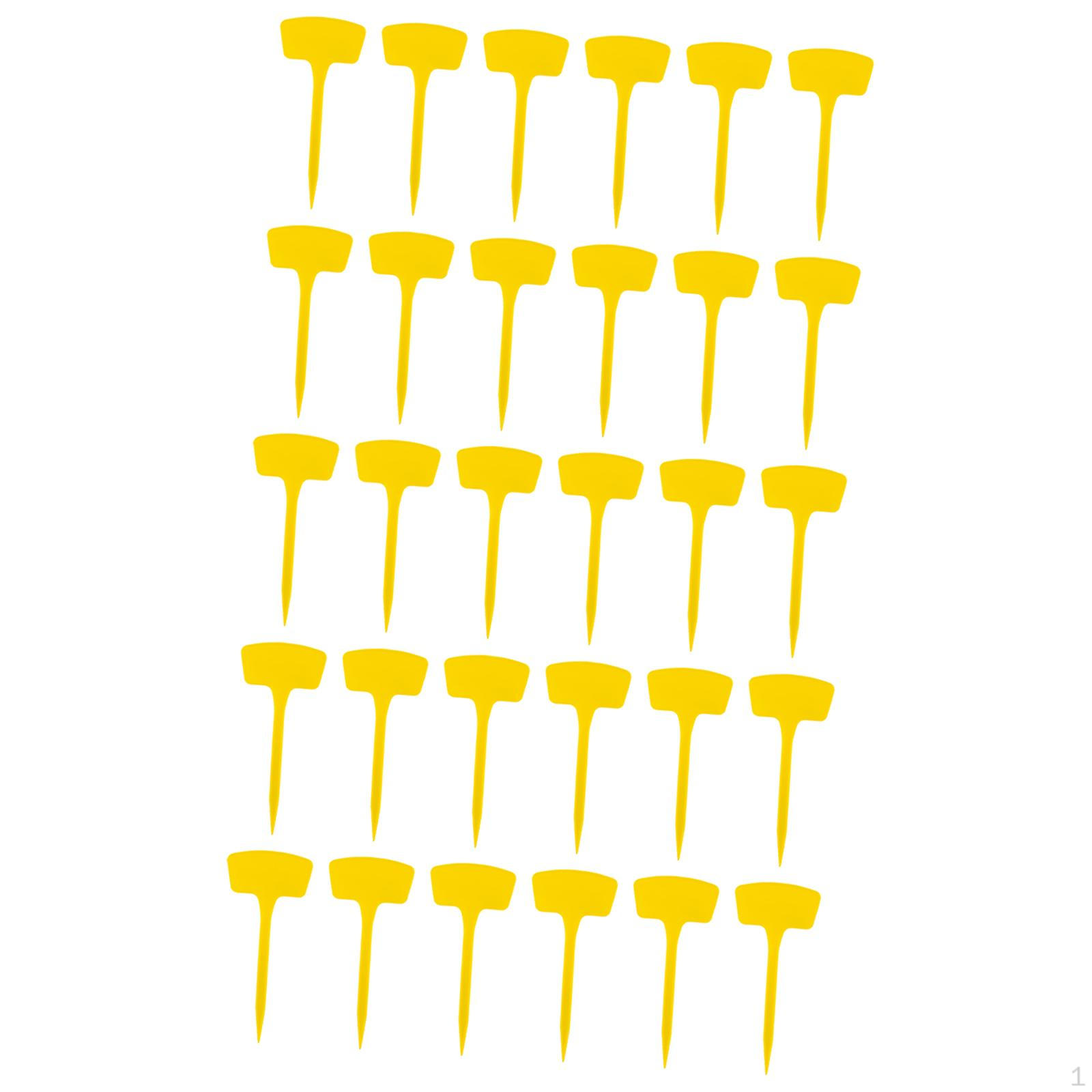 

30 штук садовых маркеров для идентификации растений, водонепроницаемые бирки для горшечных овощей жёлтый