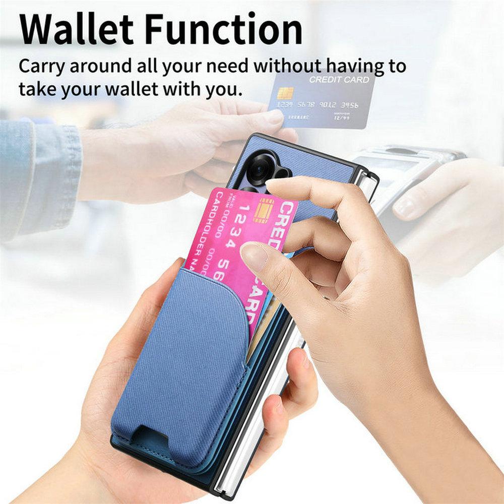 For Galaxy Z Fold 7 Funda 2 In1 Detachable Leather Magnet Case For Samsung Galaxy Z Fold 7 6 5 4 3 5G Card Bag Phone Cover Etui