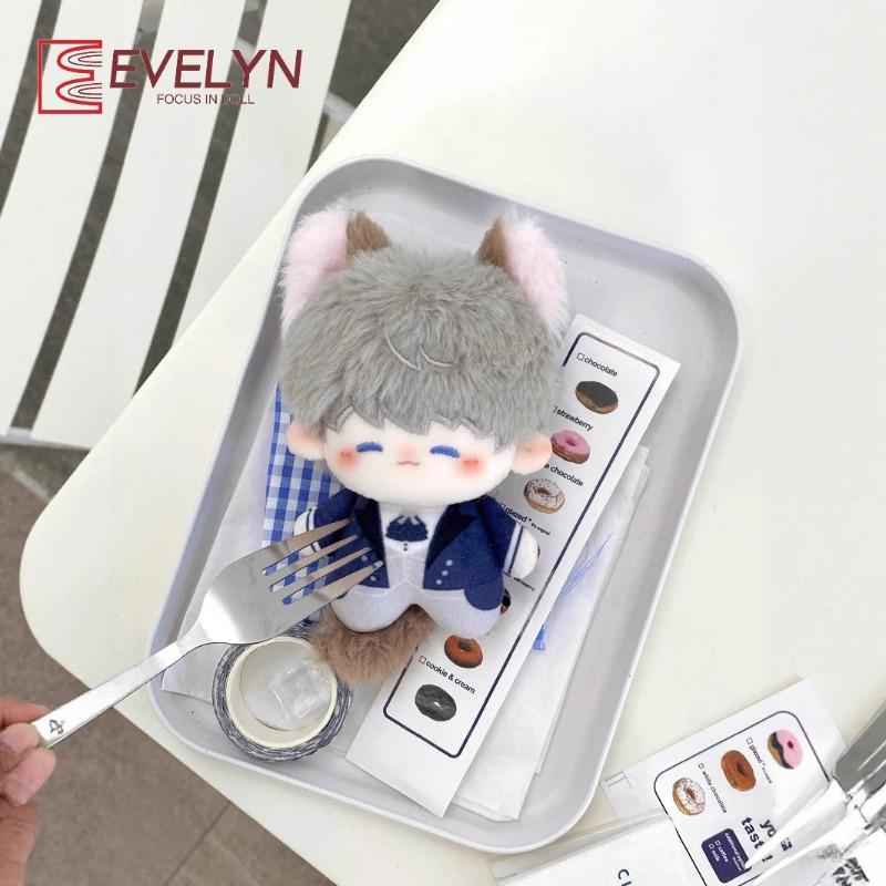 Evelyn Game Love And Deepspace 10CM Pendant doll With Magnetic Tail Stuffed Dolls Cat Plushies Keychain Decoration Unisex Gifts