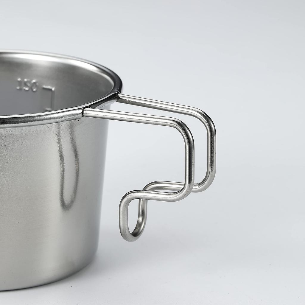 [Amazon.co.jp Exclusive] NANGOGEAR (Nanko Camping Gear) Deep Sierra Cup, Stainless Steel #450, 2-Piece Set, 18-8 Stainless Steel, 21117 (S-360-2P)