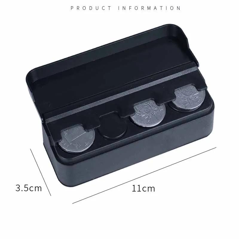 Car Storage Coins Purse Savings Box For Euro Coin Bank Coin Holder Case Plastic Wallet Holders Safe Money Boxes Cash Organizer