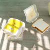 Toast Shaped Portable Lunch Box With Lid Toast Bread Sandwich Box Kitchen Outdoor Picnic Large-Capacity Bento Box