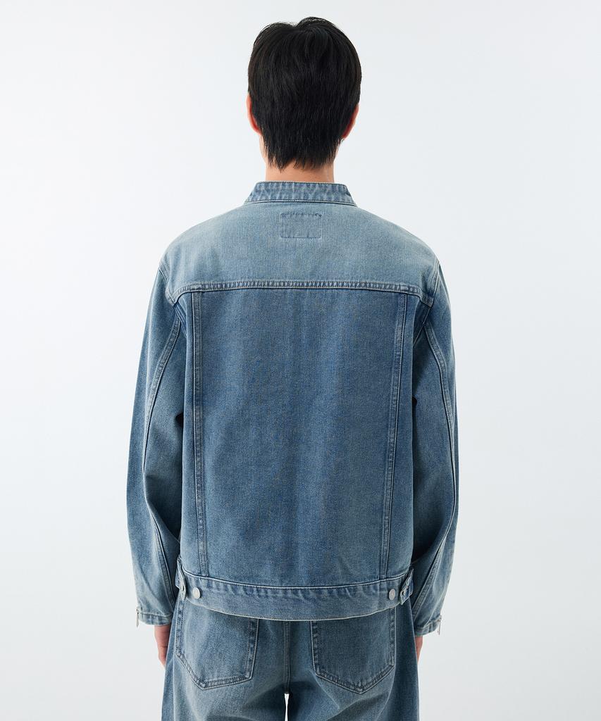 Musinsa Standard Denim Racer Jacket [Light Indigo]