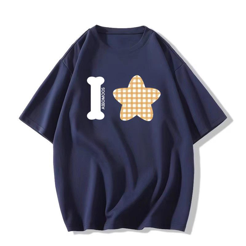 

Women s Retro American Cotton T-Shirt, 2025 Design, Loose-Fit Half Sleeves XL Premium темно-синий