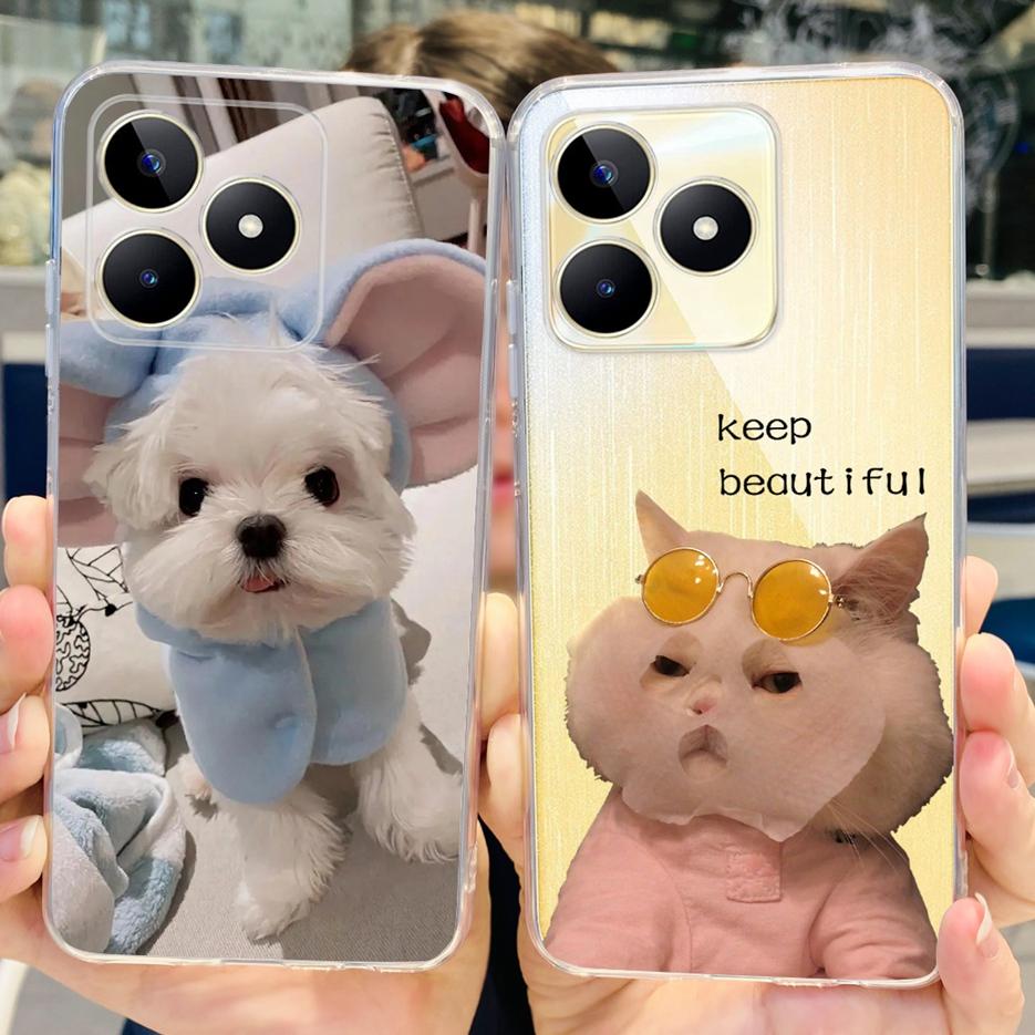 For Realme C51 C53 Case New Fashion Painted Cover Soft Silicone Phone Case For Realme C53 C 51 RealmeC51 RealmeC53 Fundas Bumper