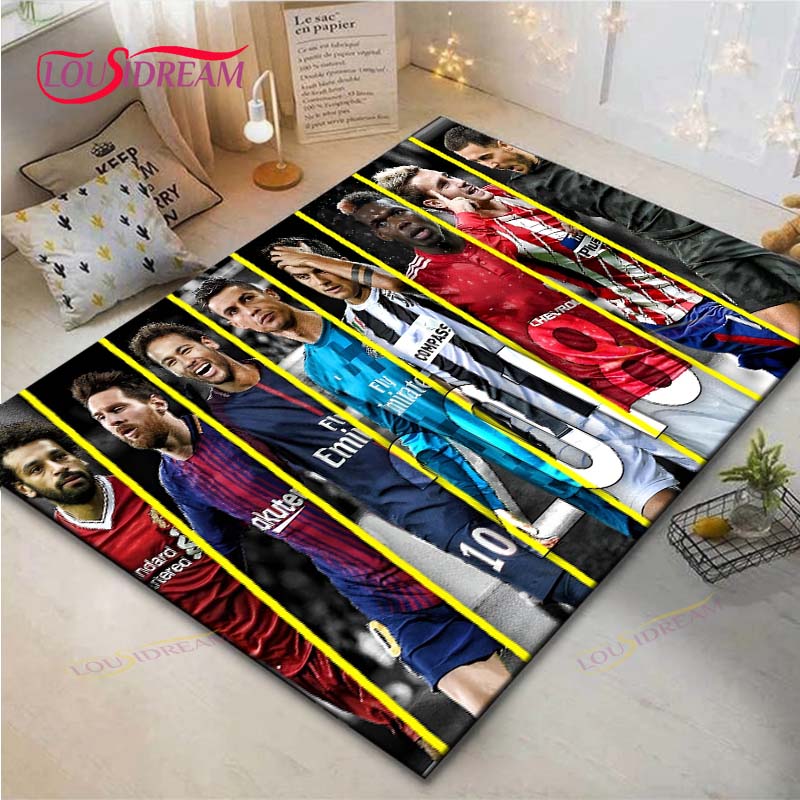 Cristiano Ronaldo--Messi-Neymar Print Tapijten Woonkamer Antislip Vloerkleed Kinderkamer Matten Speelmat Groot Tapijt Decor