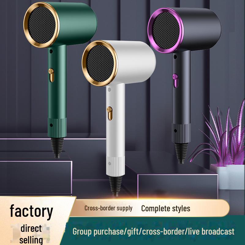 

Мощный портативный фен: Идеально подходит для использования дома или в общежитии, бережно относится к волосам Long handle белый