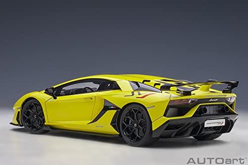 AUTOart 1/18 Lamborghini Aventador SVJ Perłowy Żółty Produkt Gotowy