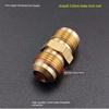 Refrigerator Dual Connection Copper-Aluminum Pipe 6mm with Nut, No Welding Required, Male-Female Refrigeration Connector