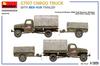 Miniart Scale G7107 Cargo Truck with Trailer Plastic Model Kit MA35372 1/35 Ben-Hur (Military Vehicle)