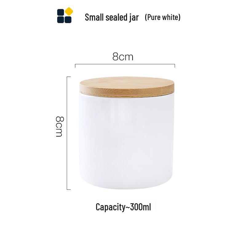 Lilang White Ceramic Kitchen Storage Jar