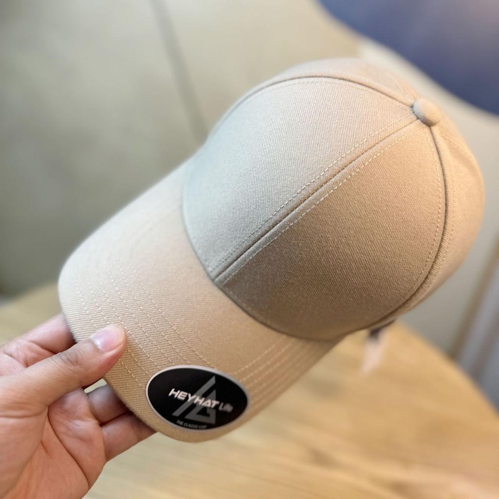 Peaked Cap Men's Large Brim Spring and Autumn Woolen Hat Large Head Circumference Soft Top Widened Brim Baseball Cap Women's Extended Brim