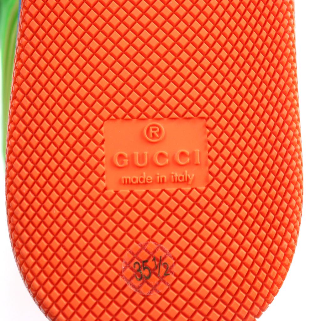 Makellose GUCCI Sneaker Interlocking Vintage-Finish Leder Damen 35.5 661310 Gebraucht