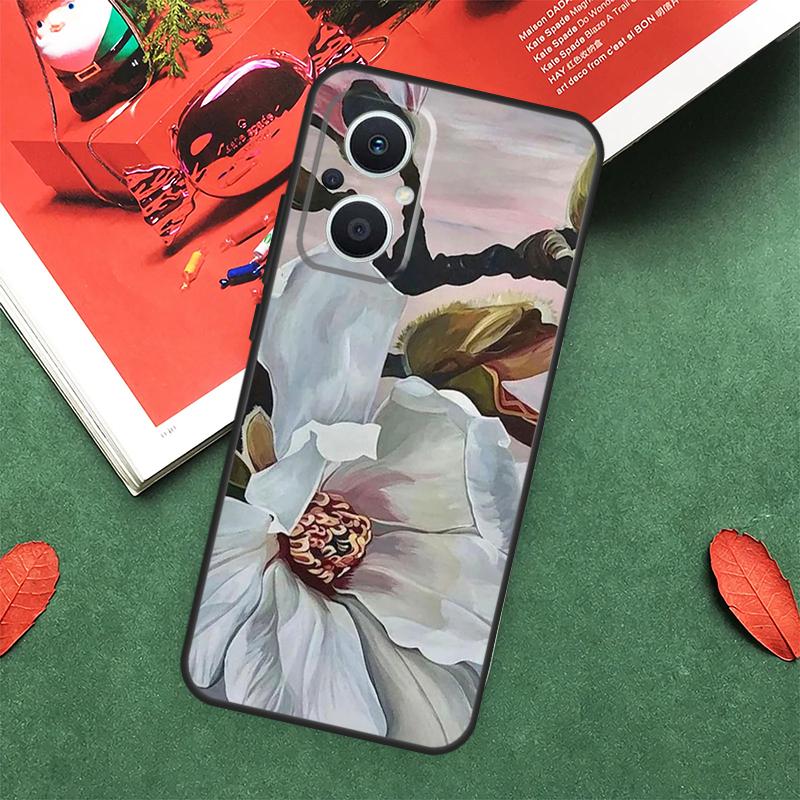 3D Blumen Relief Hülle Für OPPO Reno 10 11 12 13 14 Pro 11F 12F 13F 14F 7 8 Lite OPPO Find X9 X8 X5 Pro Abdeckung