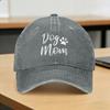Summer Dog Mom Funny Dog Paw Baseball Cap Sun  Adjustable Custom Logo Washed Trucker Hat Women Unisex Trendy Baseball Caps