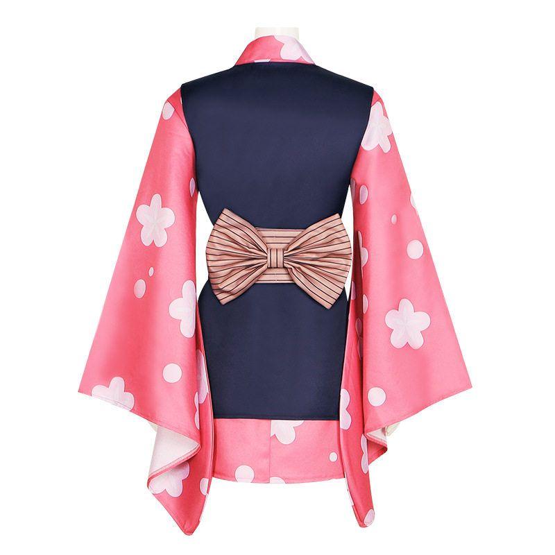 Demon Slayer Cosplay Costume Demon Slayer Team Sanemi Sister Zenitsu Japanese-Style Kimono Cosplay Anime Performance Outfit