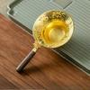Metal tea leak tea filter Kung Fu tea set accessories tea filter creative with handle tea compartment