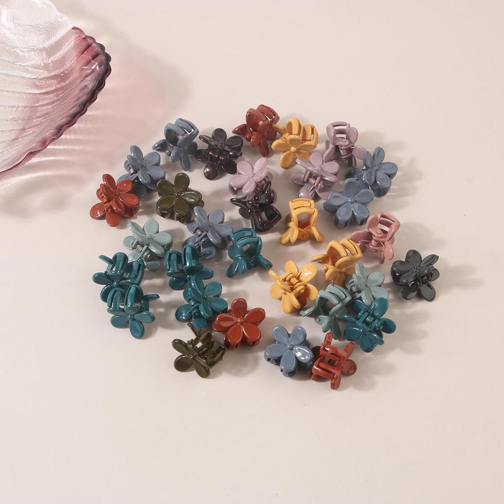 Korean Cute Pearl Floral Cat's Eye Hair Claw Clip