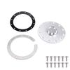 Billet Aluminum Universal Fuel Cell Gas Tank Filler Cap Twist Filler Plate Cover 12Hole Stable